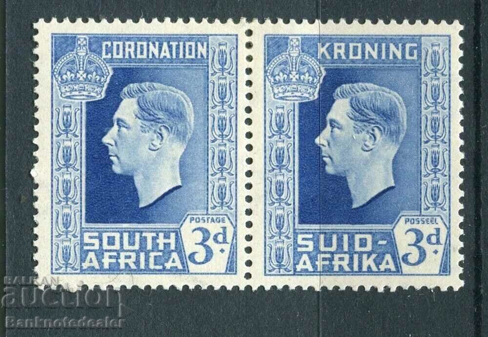 SOUTH AFRICA; 1937 early GVI Coronation issue Mint hinged 3d