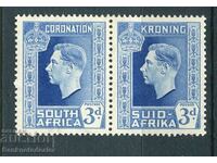 SOUTH AFRICA; 1937 early GVI Coronation issue Mint hinged 3d