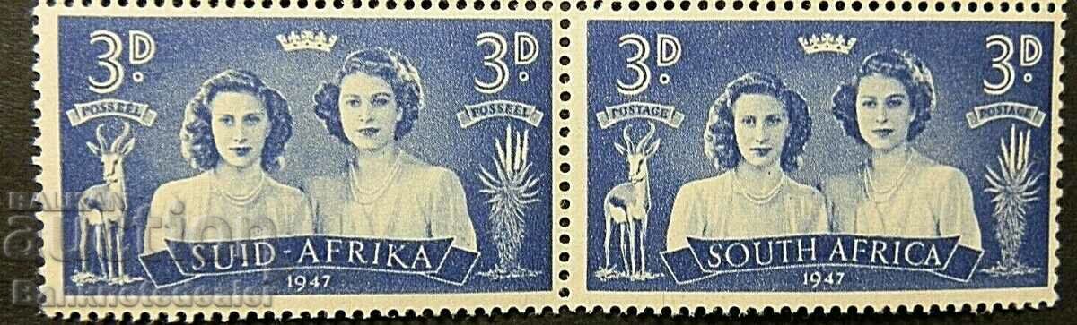AFRICA DE SUD 1947 SG113 - KGVI 3d. VIZITA REGALA - MNH