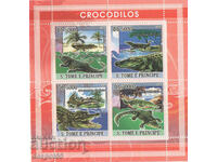2008. Sao Tome și Principe. Fauna - crocodili.