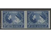 South Africa 1948 Royal Silver Wedding pair SG 125 Mh
