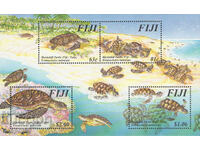 1997. Fiji. Ciclul de viață al țestoasei Hawksbill. bloc