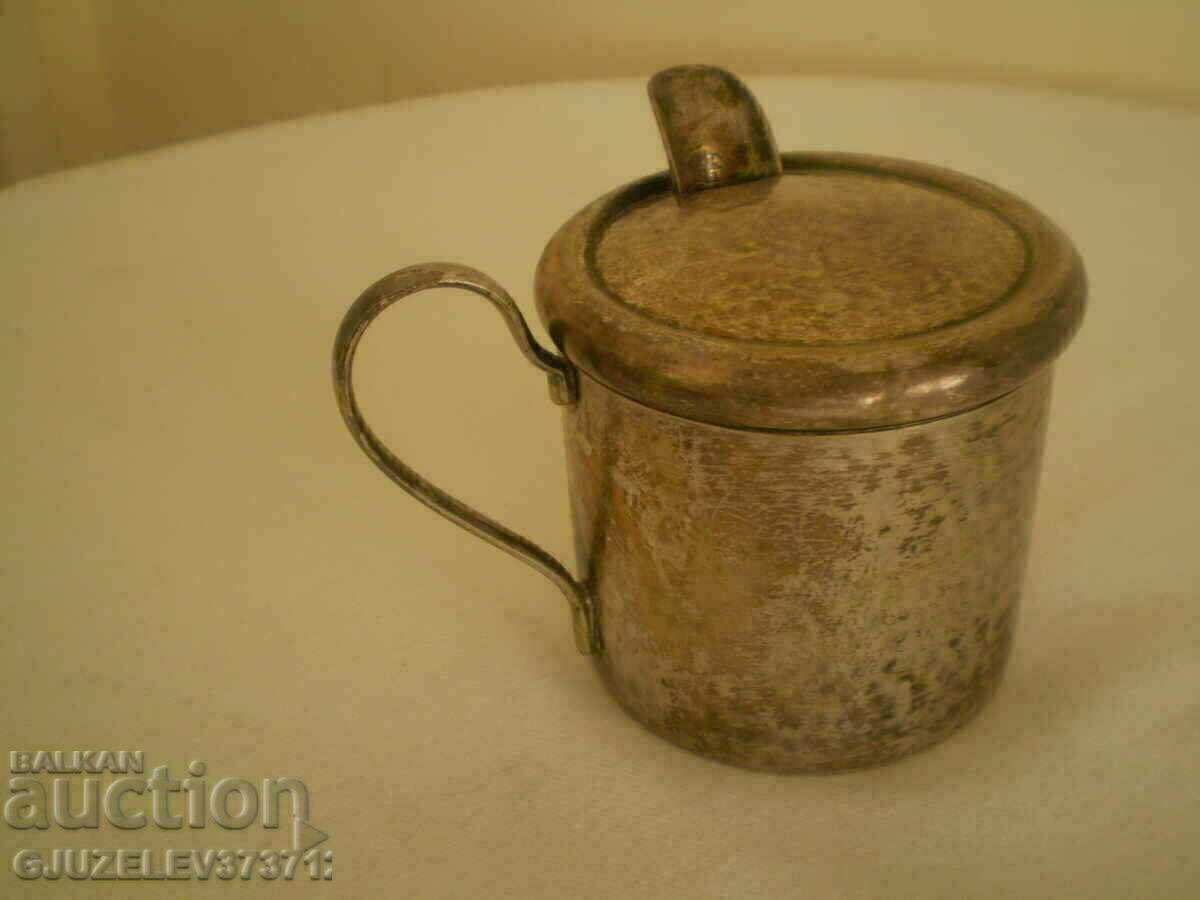 Old silver-plated German milk jug, tea marked - 6