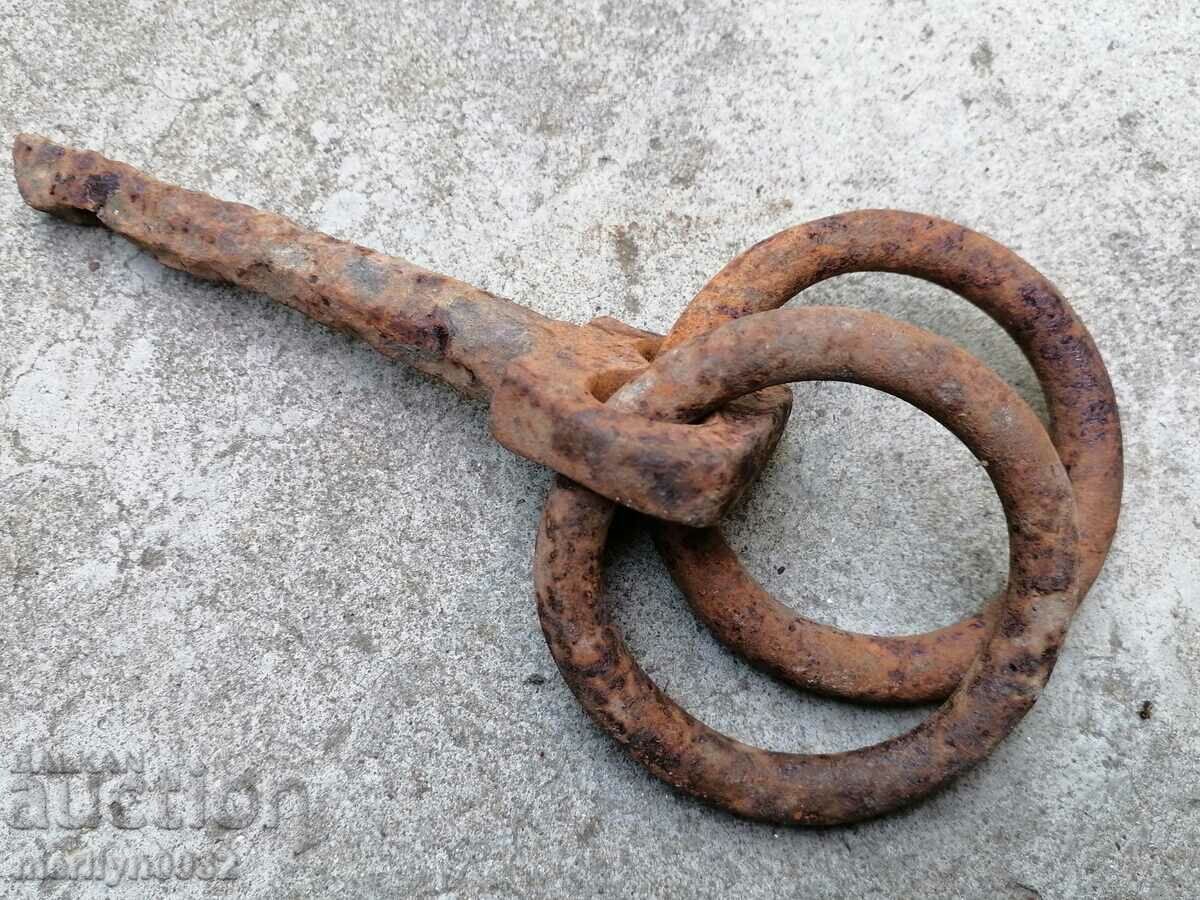 Аукцион Метални халки, ковано желязо ок за каруца