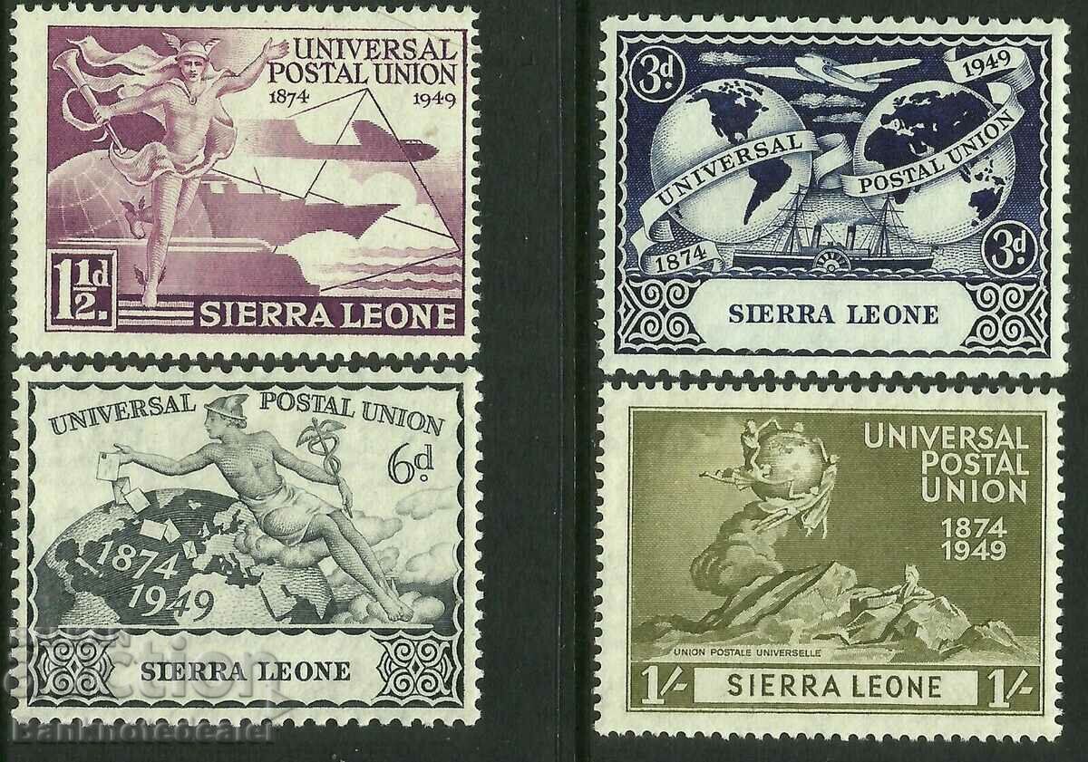 Sierra Leone 1949 UPU set Mint Hinged