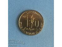 Западна Африка 10 франка 2012 г.