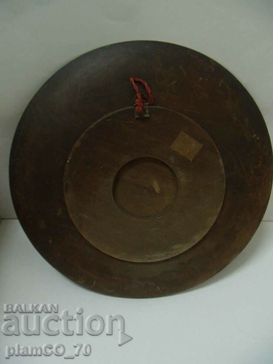 №*6288 старо дървено пано   - ръчно рисувано  1941 г - 5