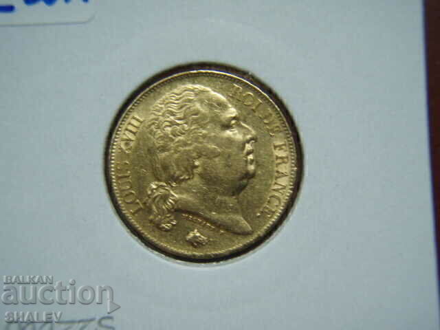 20 Francs 1816 А France (20 франка Франция) - AU (злато) - 7
