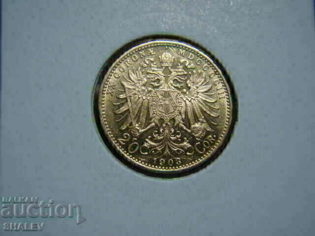 Livrarea 20 Corona 1903 Austria - AU/Unc (aur)