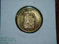 10 Gulden 1877 Netherlands /1 - AU/Unc (gold)