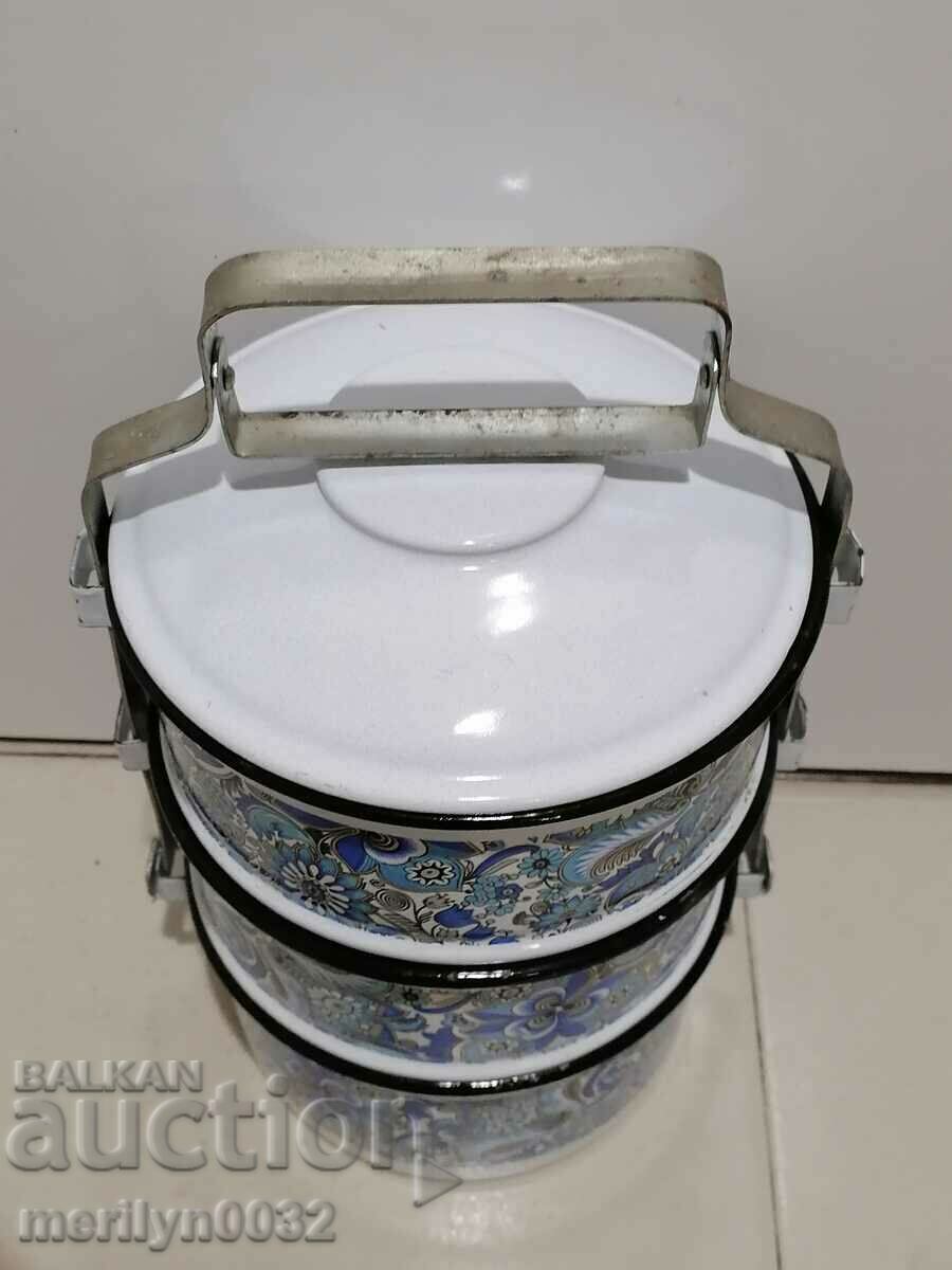 Enamelled jugs set of suits, household pots - 7