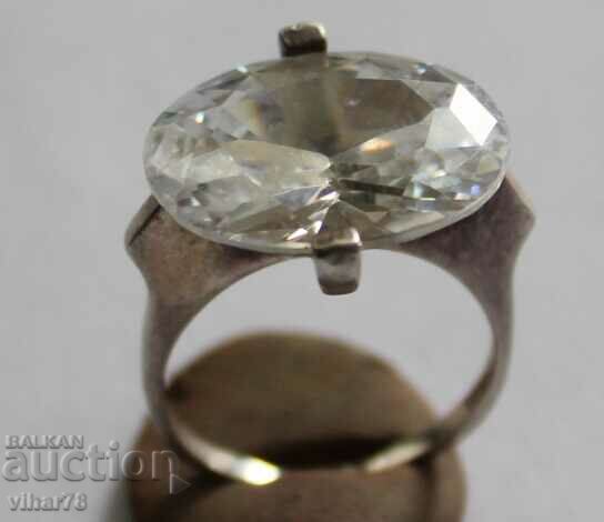 Сребърен дамски  пръстен