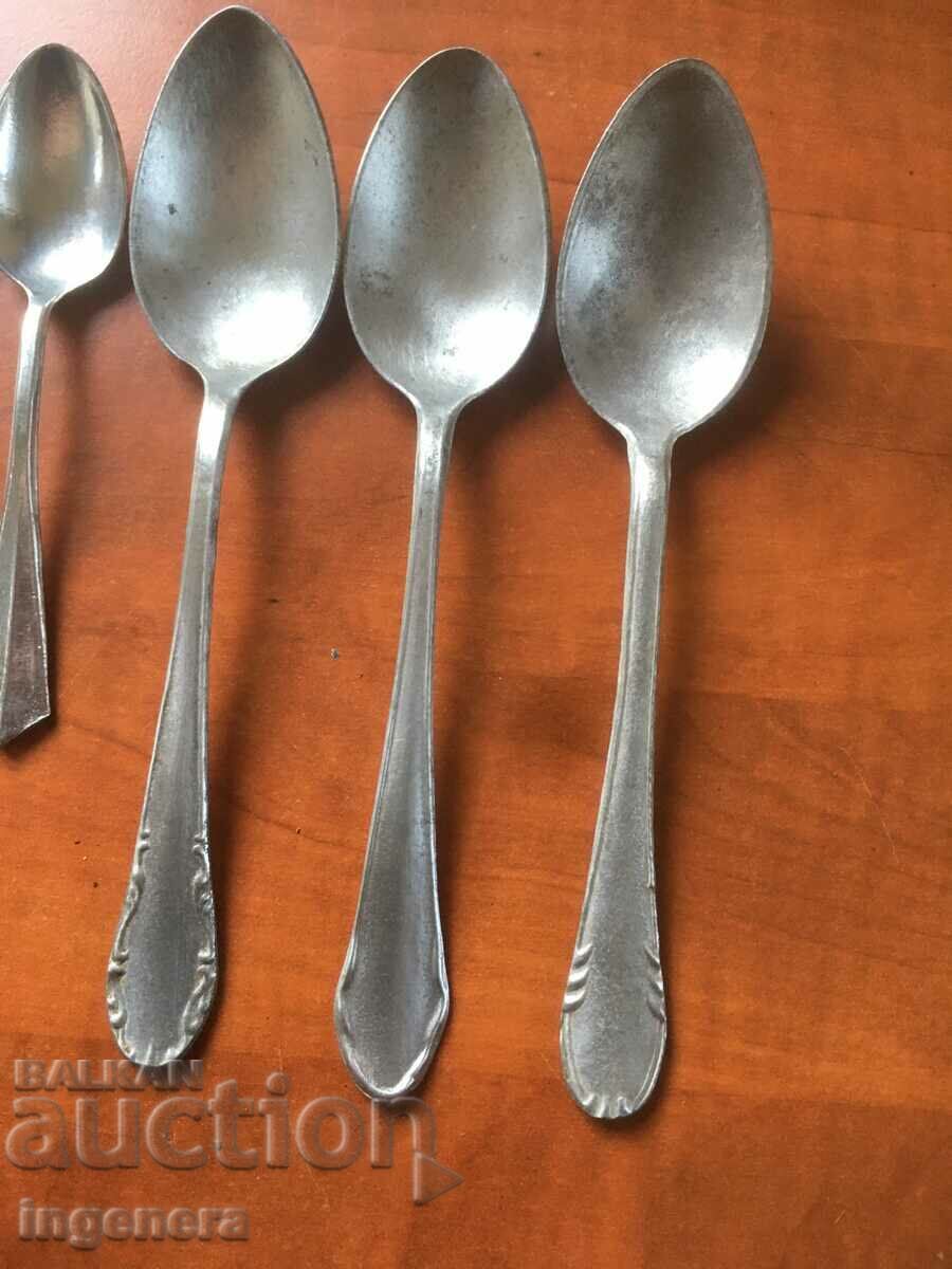 Auction SPOON FORK ALUMINUM SUPPLIES FROM THE 60's Auction SPOON FORK ALUMINUM SUPPLIES FROM THE 60's