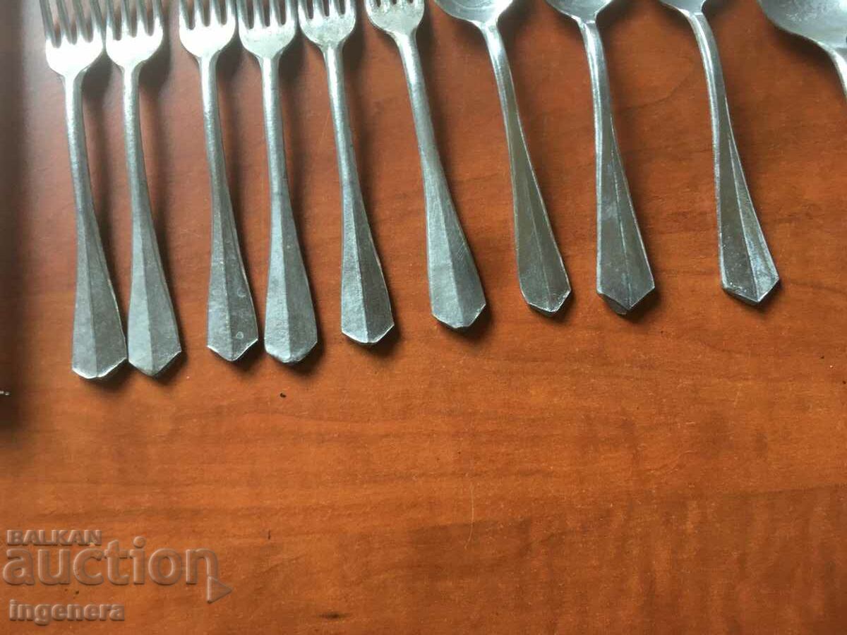 SPOON FORK ALUMINUM SUPPLIES FROM THE 60's - 5 SPOON FORK ALUMINUM SUPPLIES FROM THE 60's - 5