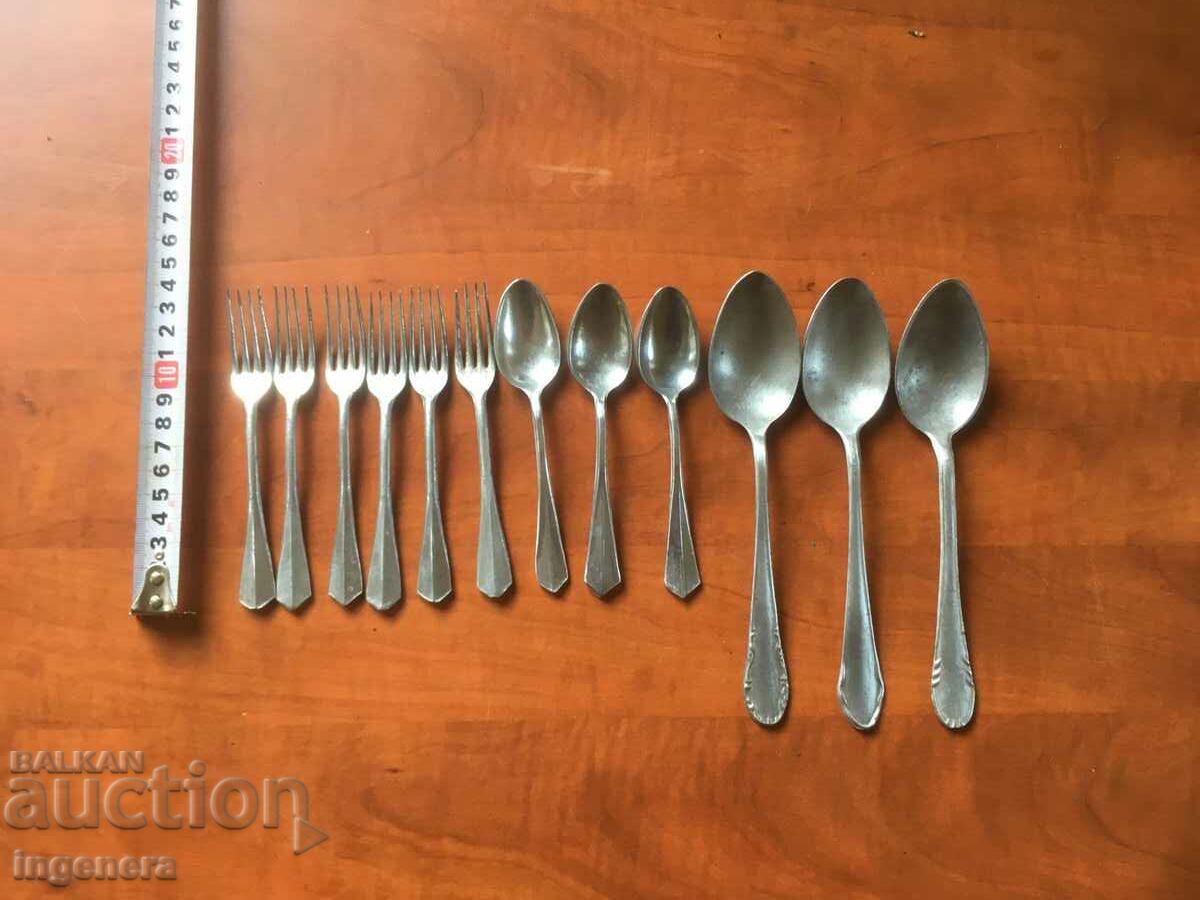 SPOON FORK ALUMINUM SUPPLIES FROM THE 60's