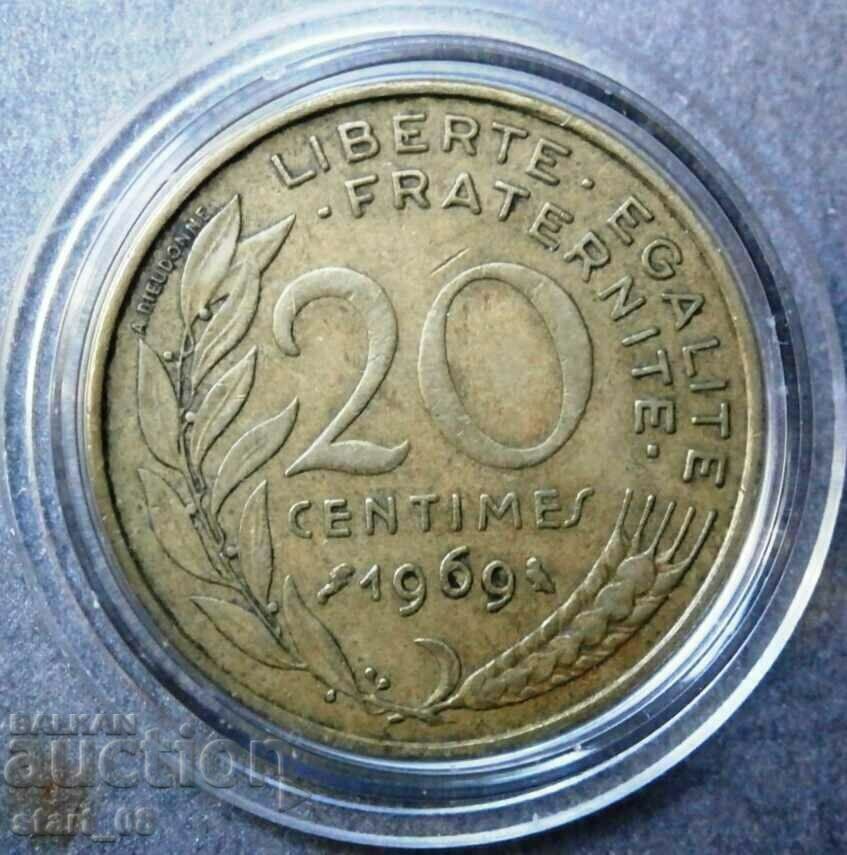France 20 centimeters 1969