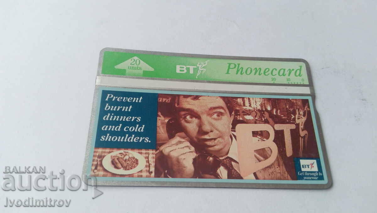 British Telecom 20 units calling card