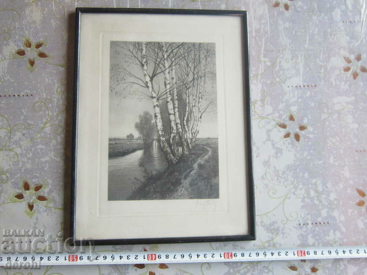 Great painting etching engraving signed 11 with price 70.00 BGN | € 35.79 Great painting etching engraving signed 11 with price 70.00 BGN | € 35.79