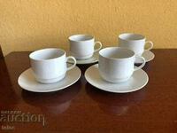 4 Rosenthal coffee mugs