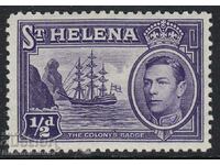 ST HELENA 1938-44 SG131 1-2d ΒΙΟΛΕΤΑ ΜΕΝΤΑ