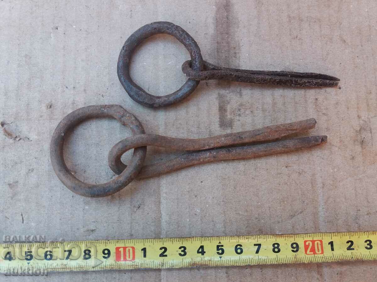 SET OF FORGED RINGS, GATE LOCKS - CRANE - 6