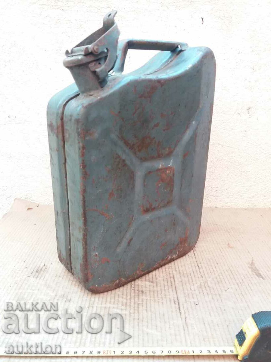 OLD METAL TUBE FOR FUEL - 10 LITERS with price 13.99 BGN | € 7.15 OLD METAL TUBE FOR FUEL - 10 LITERS with price 13.99 BGN | € 7.15
