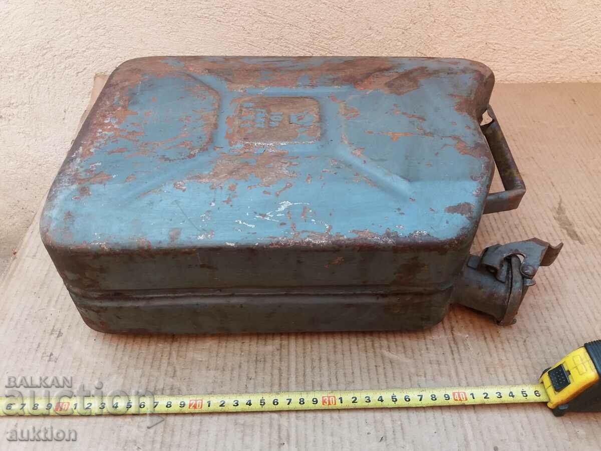 OLD METAL TUBE FOR FUEL - 10 LITERS - 7 OLD METAL TUBE FOR FUEL - 10 LITERS - 7