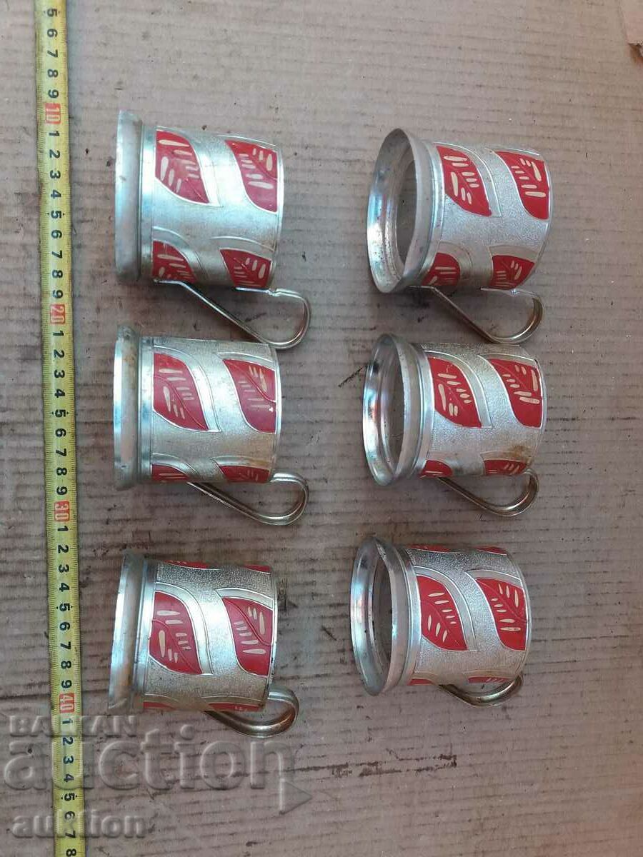 Delivery of SET OF 6 PIECES OF METAL CUP FOR RUSSIAN CUPS Delivery of SET OF 6 PIECES OF METAL CUP FOR RUSSIAN CUPS