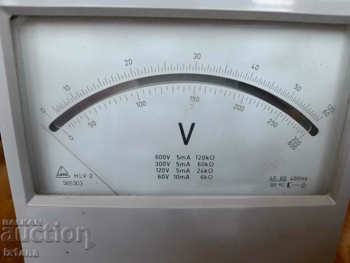 Auction Old Voltmeter HLV-2 Auction Old Voltmeter HLV-2