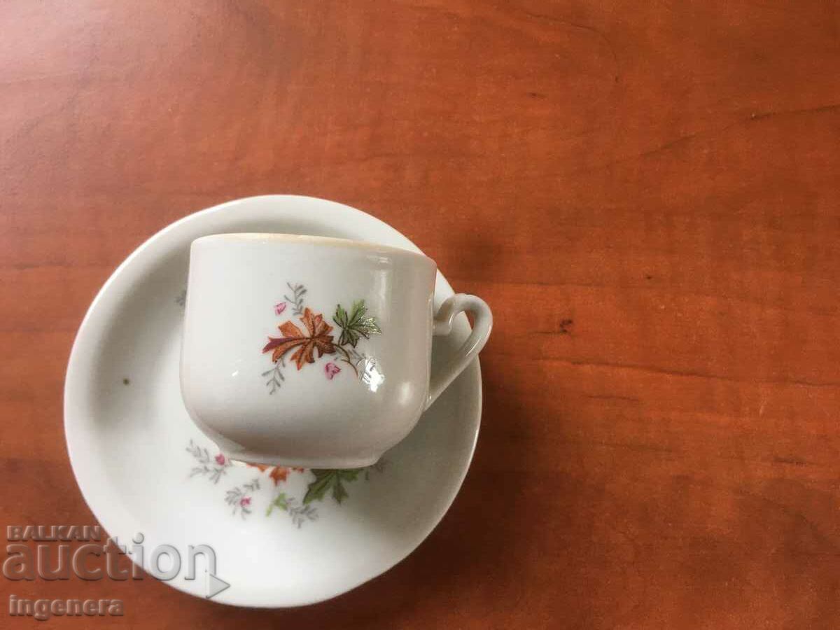 PORCELAIN CUP BAG FOR COFFEE SET BULGARIA with price 8.00 BGN | € 4.09 PORCELAIN CUP BAG FOR COFFEE SET BULGARIA with price 8.00 BGN | € 4.09