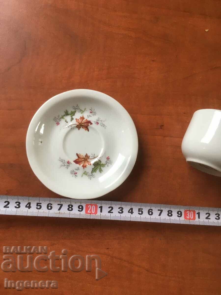 PORCELAIN CUP BAG FOR COFFEE SET BULGARIA - 5 PORCELAIN CUP BAG FOR COFFEE SET BULGARIA - 5