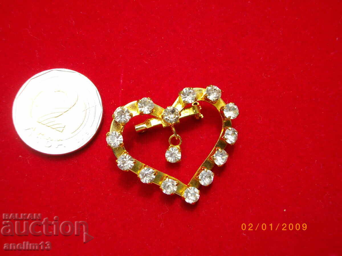 Auction BROOCH HEART Auction BROOCH HEART