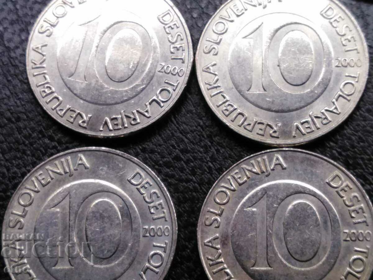 12 COINS OF SLOVENIA-1997,1999,2000,2003,2004, coin, lot with price 20.00 BGN | € 10.23 12 COINS OF SLOVENIA-1997,1999,2000,2003,2004, coin, lot with price 20.00 BGN | € 10.23