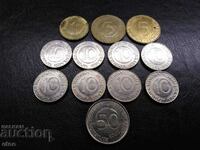 12 MONEDE ALE SLOVENIEI-1997,1999,2000,2003,2004, monedă, lot