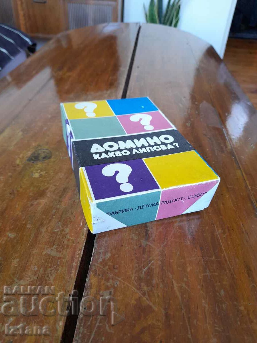 Old children's Domino What is missing