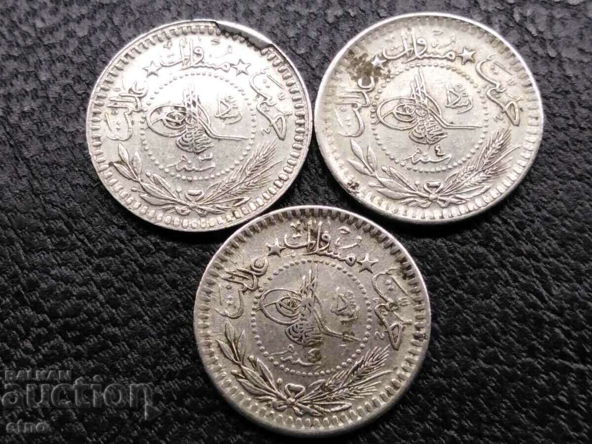 3 МОНЕТИ ТУРЦИЯ-5 пари 1909 г. монета, лот с цена 20.00 лв. | € 10.23 3 МОНЕТИ ТУРЦИЯ-5 пари 1909 г. монета, лот с цена 20.00 лв. | € 10.23