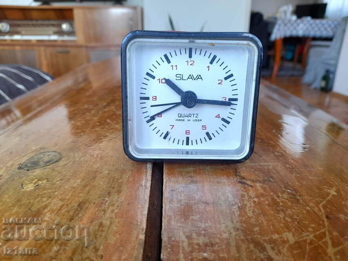 Desk clock, alarm clock SLAVA, SLAVA