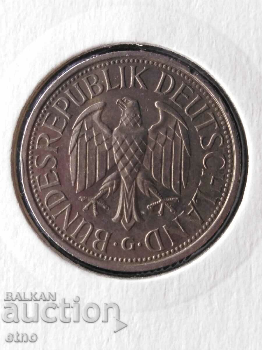 1 DEUTSCHE MARK 1989 G, 1 German mark with price 5.00 BGN | € 2.56 1 DEUTSCHE MARK 1989 G, 1 German mark with price 5.00 BGN | € 2.56