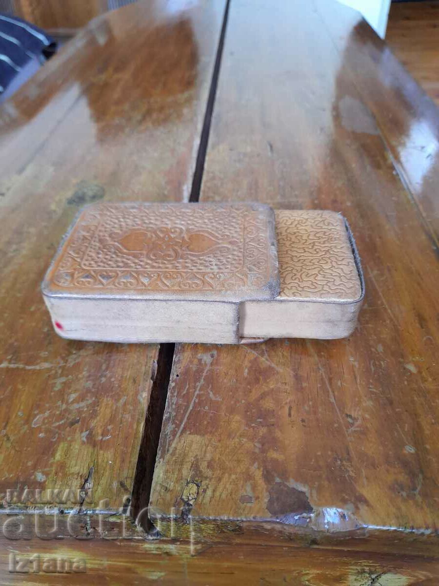 Old leather card case - 6 Old leather card case - 6