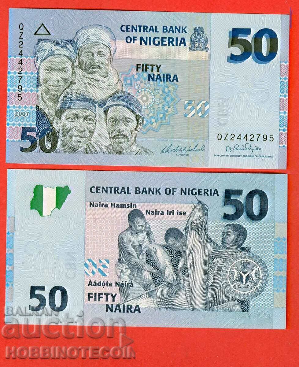 NIGERIA NIGERIA 50 NAIRA issue - issue 2007 NEW UNS PAPER