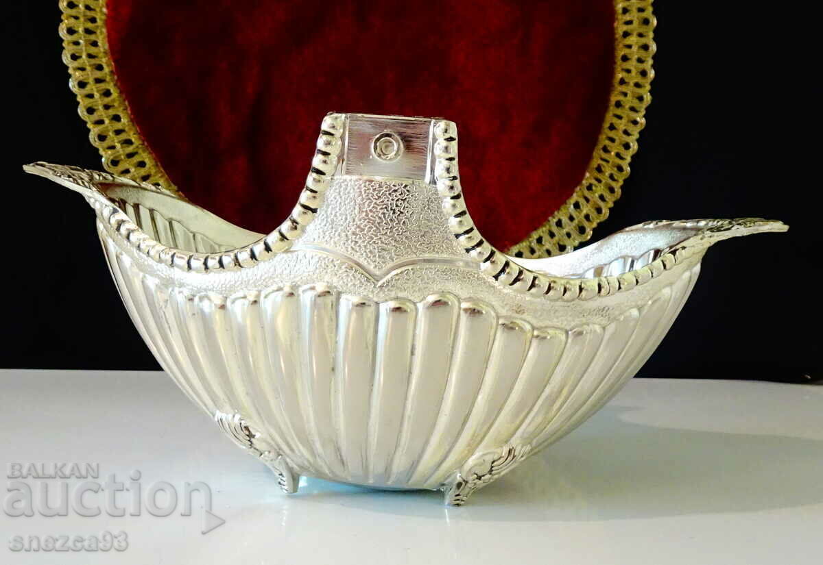 Silver-plated fruit bowl, gondola 540 gr.