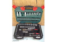 Set "TROY" professional ratchet with inserts 1/2 "and 1/4"