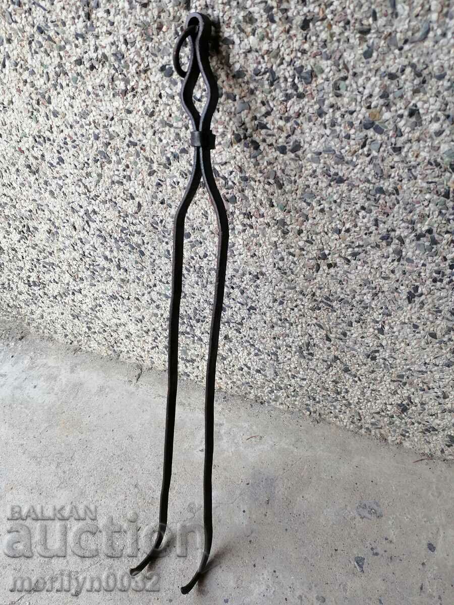 Old dilaf, tongs, wrought iron for oven - 7