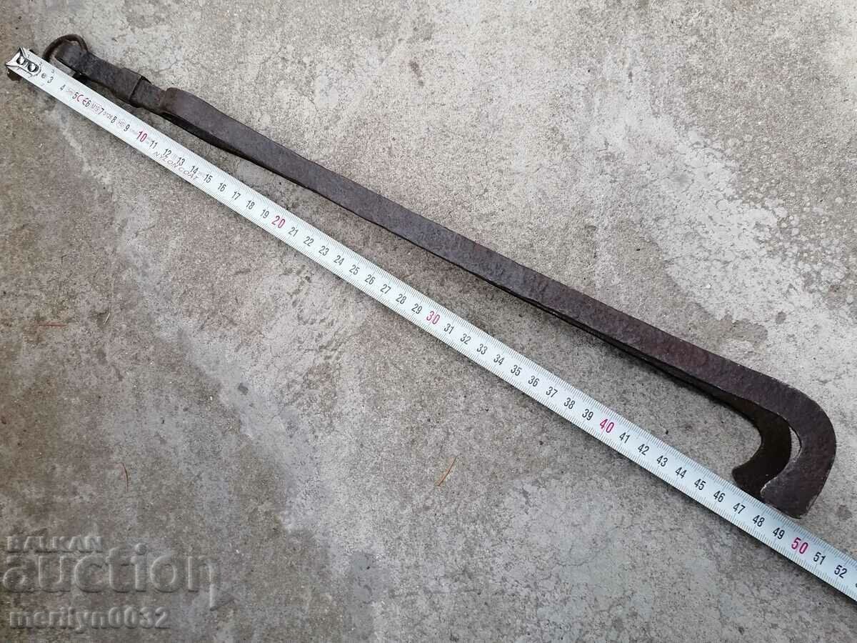 Old dilaf, tongs, wrought iron for oven - 7