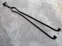 Old dilaf, tongs, wrought iron for oven
