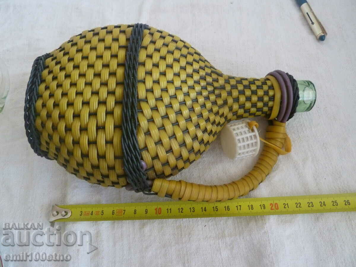 Bottle - damajana with braid - 7 Bottle - damajana with braid - 7