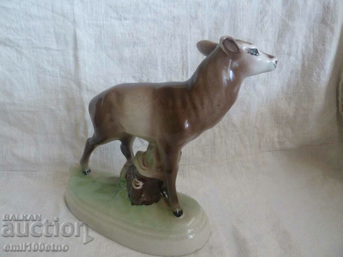 Large figure Ellen - old Bulgarian porcelain with price 30.00 BGN | € 15.34 Large figure Ellen - old Bulgarian porcelain with price 30.00 BGN | € 15.34