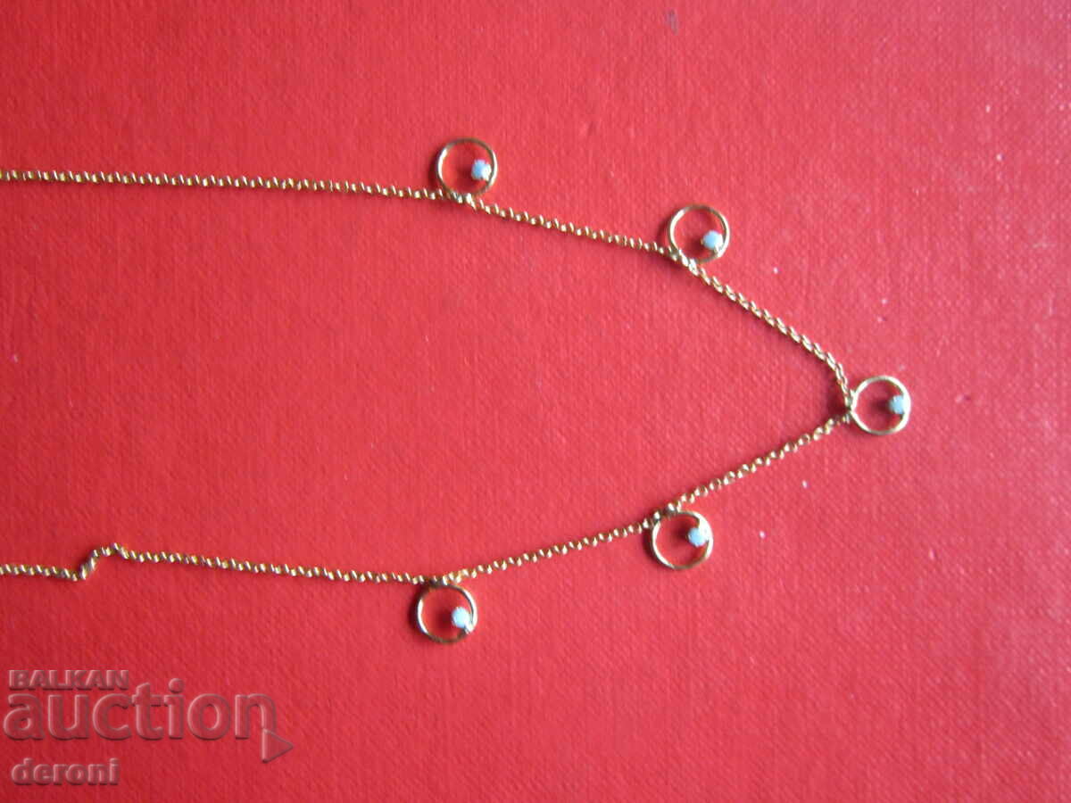 Невероятно позлатено колие с камък 3 с цена 10.00 лв. | € 5.11