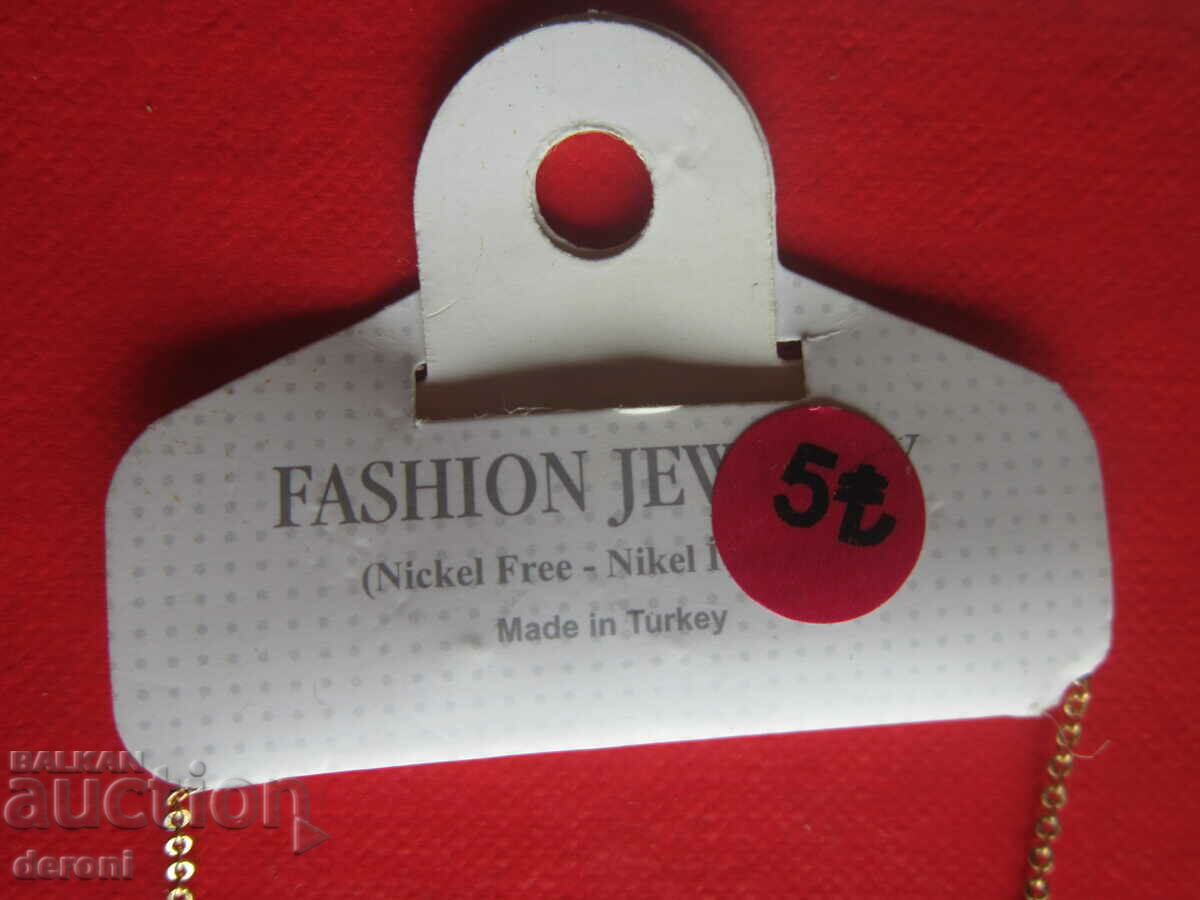 Аукцион Невероятно позлатено колие с камък 3