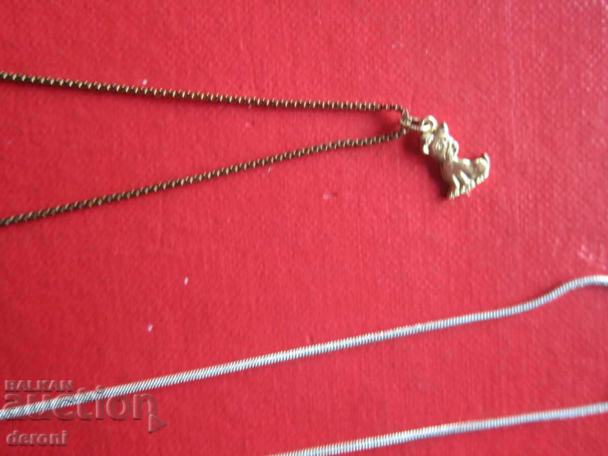 Livrarea Colier incredibil de aurit și lanț placat cu argint Livrarea Colier incredibil de aurit și lanț placat cu argint